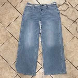 HALARA Light Blue Straight Leg Jeans